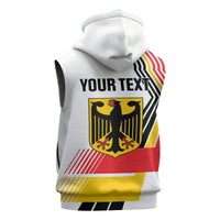 Personalised German Unity Day Sleeveless Hoodie Deutschland Flag Stylized