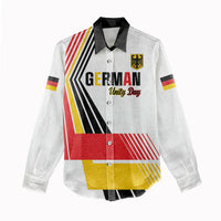 Personalised German Unity Day Women Casual Shirt Deutschland Flag Stylized