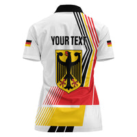 Personalised German Unity Day Women Polo Shirt Deutschland Flag Stylized