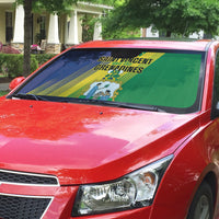 Saint Vincent and the Grenadines Auto Sun Shade Coat of Arms Flag Stylized