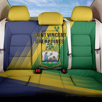 Saint Vincent and the Grenadines Back Car Seat Cover Coat of Arms Flag Stylized