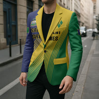 Personalised Saint Vincent and the Grenadines Blazer Coat of Arms Flag Stylized