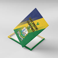 Saint Vincent and the Grenadines Canvas Wall Art Coat of Arms Flag Stylized