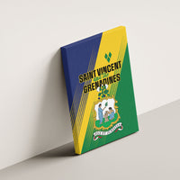 Saint Vincent and the Grenadines Canvas Wall Art Coat of Arms Flag Stylized