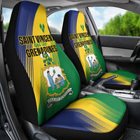Saint Vincent and the Grenadines Car Seat Cover Coat of Arms Flag Stylized