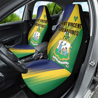 Saint Vincent and the Grenadines Car Seat Cover Coat of Arms Flag Stylized