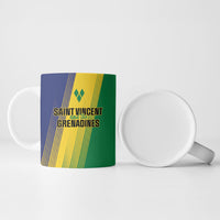 Personalised Saint Vincent and the Grenadines Ceramic Mug Coat of Arms Flag Stylized