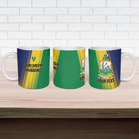 Personalised Saint Vincent and the Grenadines Ceramic Mug Coat of Arms Flag Stylized