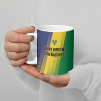 Personalised Saint Vincent and the Grenadines Ceramic Mug Coat of Arms Flag Stylized
