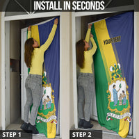 Personalised Saint Vincent and the Grenadines Door Cover Coat of Arms Flag Stylized