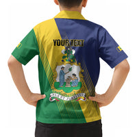 Personalised Saint Vincent and the Grenadines Hawaiian Shirt Coat of Arms Flag Stylized