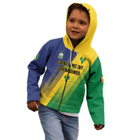Personalised Saint Vincent and the Grenadines Kid Hoodie Coat of Arms Flag Stylized