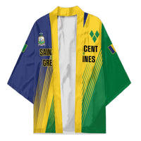 Personalised Saint Vincent and the Grenadines Kimono Coat of Arms Flag Stylized