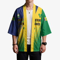 Personalised Saint Vincent and the Grenadines Kimono Coat of Arms Flag Stylized