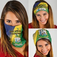 Saint Vincent and the Grenadines Neck Gaiter Coat of Arms Flag Stylized