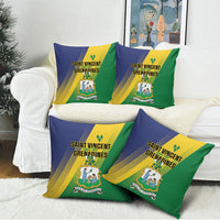 Saint Vincent and the Grenadines Pillow Cover Coat of Arms Flag Stylized