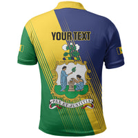 Personalised Saint Vincent and the Grenadines Polo Shirt Coat of Arms Flag Stylized