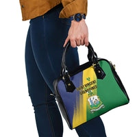 Saint Vincent and the Grenadines Shoulder Handbag Coat of Arms Flag Stylized