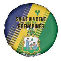 Saint Vincent and the Grenadines Spare Tire Cover Coat of Arms Flag Stylized