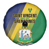 Saint Vincent and the Grenadines Spare Tire Cover Coat of Arms Flag Stylized