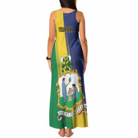 Personalised Saint Vincent and the Grenadines Tank Maxi Dress Coat of Arms Flag Stylized
