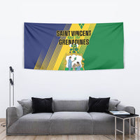 Saint Vincent and the Grenadines Tapestry Coat of Arms Flag Stylized