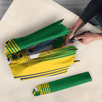 Saint Vincent and the Grenadines Umbrella Coat of Arms Flag Stylized
