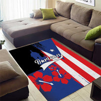 Boricua Area Rug Puerto Rico El Morro Flag Style - Wonder Print Shop