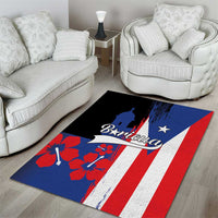 Boricua Area Rug Puerto Rico El Morro Flag Style - Wonder Print Shop