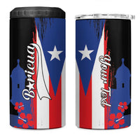 Personalized Boricua 4 in 1 Can Cooler Tumbler Puerto Rico El Morro Flag Style - Wonder Print Shop