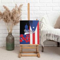 Boricua Canvas Wall Art Puerto Rico El Morro Flag Style - Wonder Print Shop