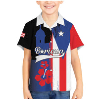 Personalized Boricua Family Matching Mermaid Dress and Hawaiian Shirt Puerto Rico El Morro Flag Style - Wonder Print Shop