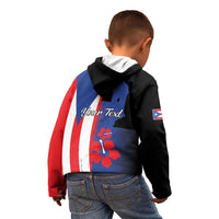 Personalized Boricua Kid Hoodie Puerto Rico El Morro Flag Style - Wonder Print Shop