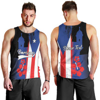 Personalized Boricua Men Tank Top Puerto Rico El Morro Flag Style - Wonder Print Shop