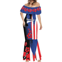 Personalized Boricua Mermaid Dress Puerto Rico El Morro Flag Style - Wonder Print Shop