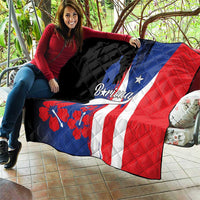 Boricua Quilt Puerto Rico El Morro Flag Style - Wonder Print Shop