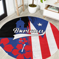 Boricua Round Carpet Puerto Rico El Morro Flag Style