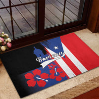 Boricua Rubber Doormat Puerto Rico El Morro Flag Style - Wonder Print Shop
