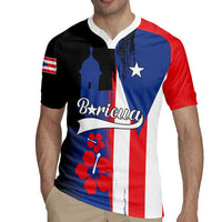 Personalized Boricua Rugby Jersey Puerto Rico El Morro Flag Style - Wonder Print Shop