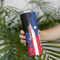 Personalized Boricua Skinny Tumbler Puerto Rico El Morro Flag Style - Wonder Print Shop