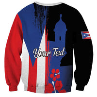 Personalized Boricua Sweatshirt Puerto Rico El Morro Flag Style - Wonder Print Shop