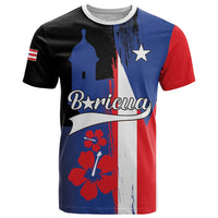 Personalized Boricua T Shirt Puerto Rico El Morro Flag Style - Wonder Print Shop