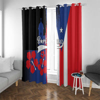 Boricua Window Curtain Puerto Rico El Morro Flag Style - Wonder Print Shop