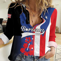 Personalized Boricua Women Casual Shirt Puerto Rico El Morro Flag Style - Wonder Print Shop