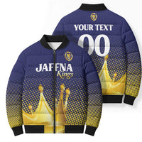 Custom Jaffna Cricket Kings Bomber Puffer Jacket The Kings Of The North - Wonder Print Shop