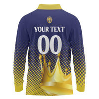 Custom Jaffna Cricket Kings Long Sleeve Polo Shirt The Kings Of The North - Wonder Print Shop
