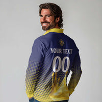Custom Jaffna Cricket Kings Long Sleeve Polo Shirt The Kings Of The North - Wonder Print Shop
