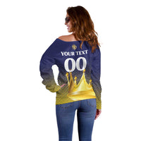Custom Jaffna Cricket Kings Off Shoulder Sweater The Kings Of The North - Wonder Print Shop
