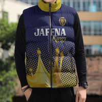 Custom Jaffna Cricket Kings Sleeveless Puffer Jacket The Kings Of The North - Wonder Print Shop