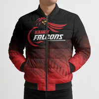 Custom Kandy Cricket Falcons Bomber Puffer Jacket Ready to Roar and Soar - Wonder Print Shop